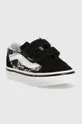 Παιδικά sneakers σουέτ Vans TD Old Skool V ZEBR BLACK  Πάνω μέρος: Υφαντικό υλικό, Δέρμα σαμουά Εσωτερικό: Υφαντικό υλικό Σόλα: Συνθετικό ύφασμα