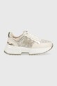 Michael Kors sneakersy dziecięce imitacja skóry licowej beżowy MK100678
