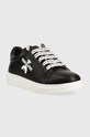 Дитячі шкіряні кросівки Patrizia Pepe PPJ210.31.34 чорний SS24