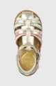 srebrna Otroški usnjeni sandali Pom D'api