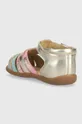 Otroški usnjeni sandali Pom D'api  Zunanjost: Lakirano usnje Notranjost: Tekstilni material Podplat: Sintetični material