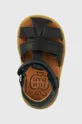 tmavomodrá Detské kožené sandále Pom D'api