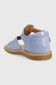 Dziewczynka Pom D'api sandały skórzane dziecięce O1DEAG0403.19.23 niebieski
