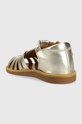 DÍVKA Dětské kožené sandály Pom D'api O1CWAB04R2.24.27 zlatá