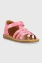 Pom D'api sandali in pelle bambino/a rosa