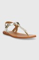 Otroški usnjeni sandali Pom D'api O1GAAM0403 zlata SS23