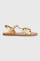 zlatna Kožne sandale Pom D'api Za djevojčice