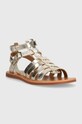 Pom D'api sandale din piele pentru copii O1GLAM0401.31.34 argintiu SS23