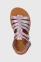 fialová Detské semišové sandále Pom D'api