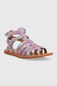 Pom D'api sandale din piele pentru copii O1GLAN0402.31.34 violet SS23