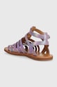 DÍVKA Dětské semišové sandály Pom D'api O1GLAN0402.35.40 fialová