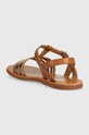Dziewczynka Pom D'api sandały skórzane dziecięce O1GKAA0404.35.38 brązowy