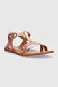 Pom D'api sandale din piele pentru copii O1GVAB0401.31.34 roz SS23