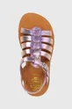 fialová Detské kožené sandále Pom D'api