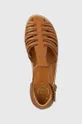 коричневий Дитячі шкіряні сандалі Pom D'api