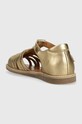 Κοριτσίστικα Παιδικά δερμάτινα σανδάλια Pom D'api O1LMAB04R1.28.30 χρυσαφί
