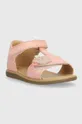 Detské kožené sandále Shoo Pom ružová