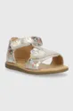 Detské kožené sandále Shoo Pom zlatá