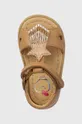 коричневий Дитячі шкіряні сандалі Shoo Pom