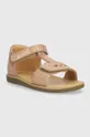 Detské kožené sandále Shoo Pom béžová