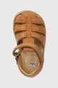 коричневий Дитячі шкіряні сандалі Shoo Pom