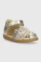 Detské kožené sandále Shoo Pom zlatá