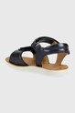 Fete Shoo Pom sandale din piele pentru copii O4PEAK0403.25.27 bleumarin