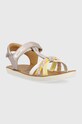 Shoo Pom sandale din piele pentru copii O4PJBR0403.24.27 argintiu SS23