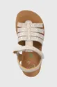 béžová Detské semišové sandále Shoo Pom
