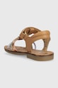Fete Shoo Pom sandale din piele pentru copii O4REAT0403.24.27 maro