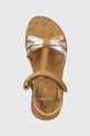 rjava Otroški usnjeni sandali Shoo Pom