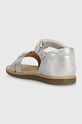 Девочка Детские замшевые сандалии Shoo Pom O4NBBL0403.24.27 серебрянный