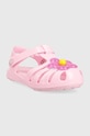 Crocs sandali per bambini ISABELLA CHARM SANDAL 208445.CROCS.ISABELLA.C rosa SS23