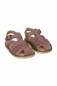 Konges Sløjd sandale din piele intoarsa pentru copii KS4943 roz SS23