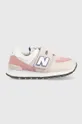 różowy New Balance sneakersy dziecięce Dziewczęcy