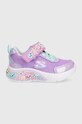 Skechers sneakersy dziecięce imitacja skóry licowej fioletowy 303155N.PPYX