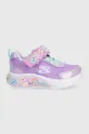 фіолетовий Дитячі кросівки Skechers Для дівчаток