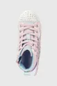 ροζ Παιδικά πάνινα παπούτσια Skechers Wing Brights