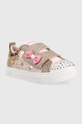 Παιδικά πάνινα παπούτσια Skechers Twinkle Sparks Heather Charmer χρυσαφί