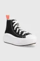 Παιδικά πάνινα παπούτσια Converse CON BUTY 371527C MOVE μαύρο
