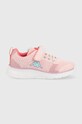 Kappa sneakersy dziecięce imitacja skóry licowej różowy 280005M.G