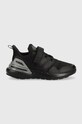 adidas sneakersy dziecięce RapidaSport EL K syntetyczny czarny HP2734
