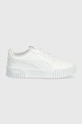 Puma sneakersy dziecięce Carina 2.0 PS Planet friendly biały 38618602.PPYX
