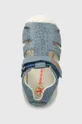 modrá Detské kožené sandále Biomecanics