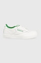 Reebok Classic sneakersy skórzane dziecięce CLUB C syntetyczny biały ID1957
