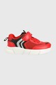 Geox sneakersy dziecięce imitacja skóry licowej czerwony J16DMA.0CET9.24.27