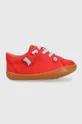 κόκκινο Δερμάτινα παιδικά κλειστά παπούτσια Camper Παιδικά