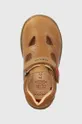 коричневый Детские кожаные сандалии Geox
