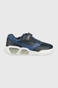 Geox sneakersy dziecięce imitacja skóry licowej granatowy J35GVB.0BU11.32.35