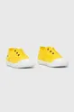Παιδικά πάνινα παπούτσια Tommy Hilfiger κίτρινο